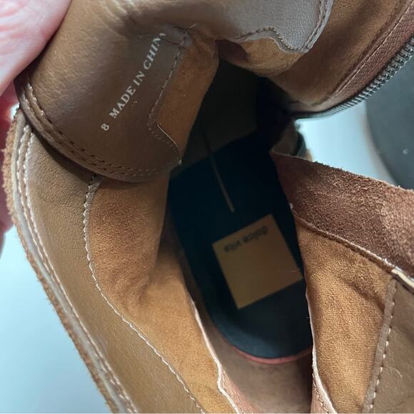 Dolce Vita Chestnut Suede Grady Wedge Bootie - Picture 7 of 8